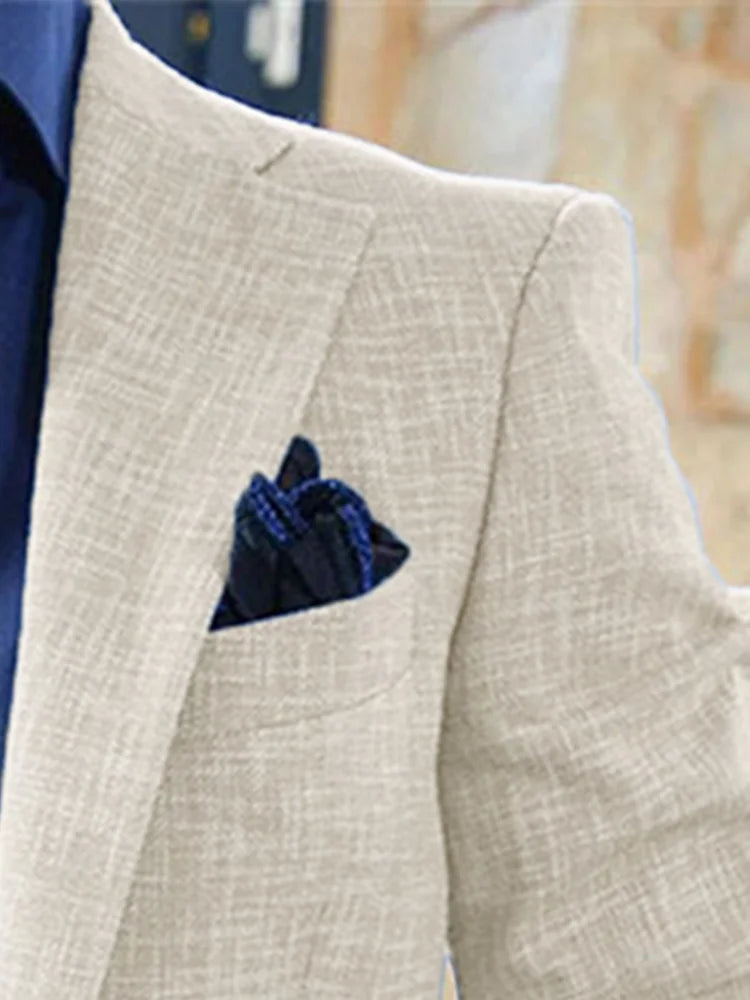 Tuxedo for Mens: Men Solid Color Blazer Casual Suit Fashion Business Top Jacket