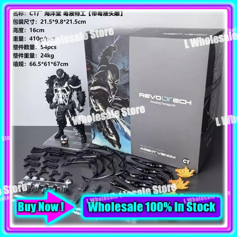 In Stock Ct Toys Blue Batman Spiderman Mess Toys Superior Symbiote Scarlet Spider Daredevil Wolverine Anime Action Figure Toys