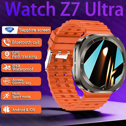 2025 New Watch 7 Ultra Smart Watch Men 3D Display Sport SmartWatch GPS NFC Compass Blood oxygen Smartwatch Women For Android IOS