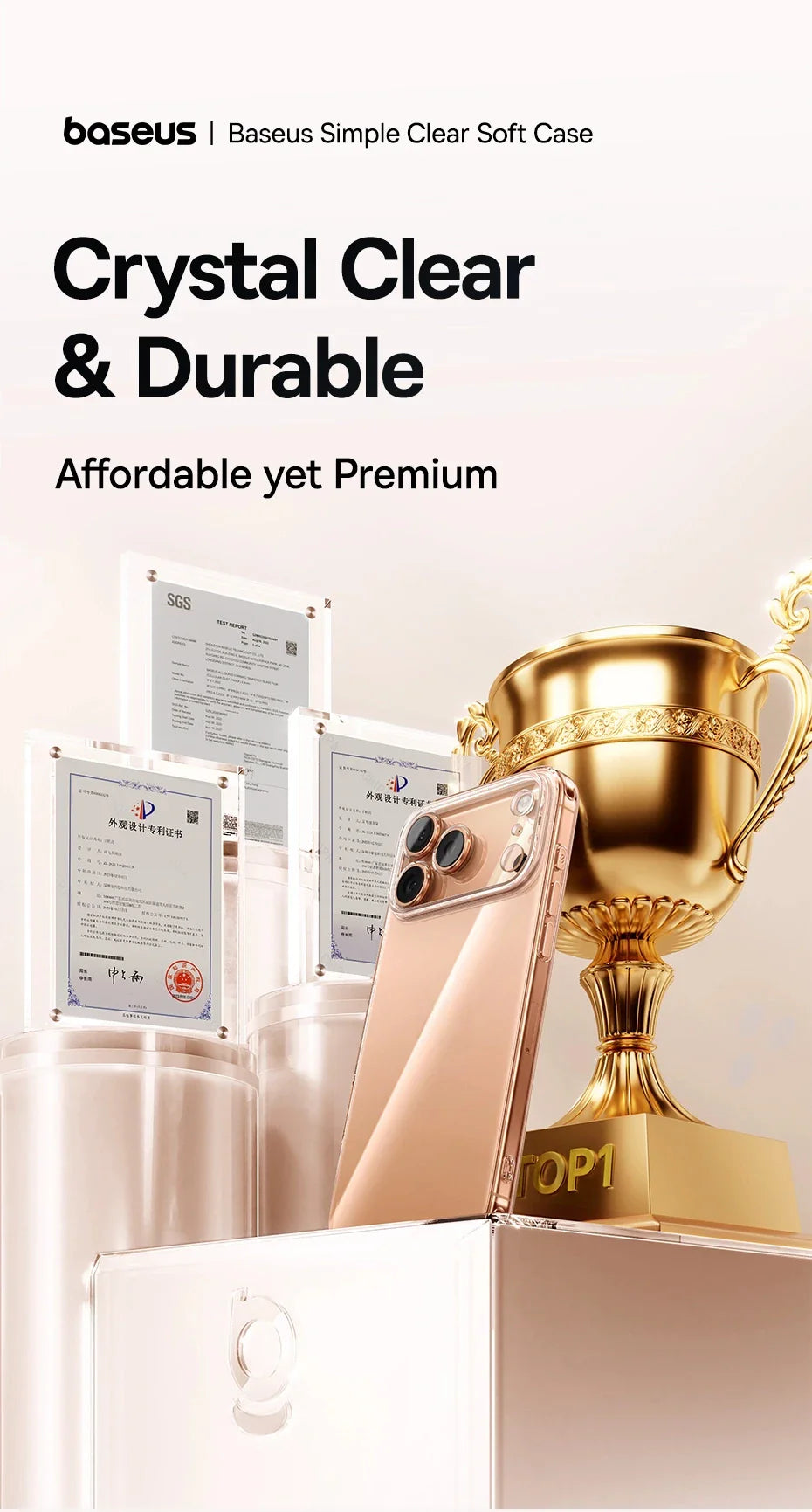 Baseus Clear TPU Case for iPhone 17 16 15 14 13 12 11 Pro Max Plus Air Soft Transparent Phone Cover Soft Thin Protective Case