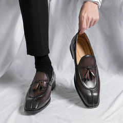 Men's Shoes Luxury Tassel Leather Shoes Formal Shoes for Men Oxfords Male