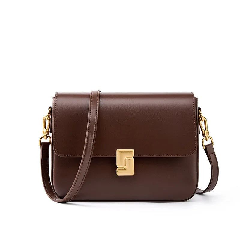Women Genuine Leather Shoulder Bag Top Layer Cowhide Crossbody Bags