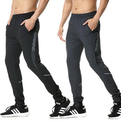 Men Running Pants zipper Reflective Football Soccer Sporting pant Training sport Pants