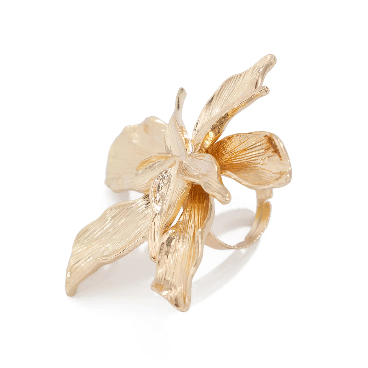 Ingemark Unique Exaggerated Large Petal Flower Rings for Women Vintage Geometric