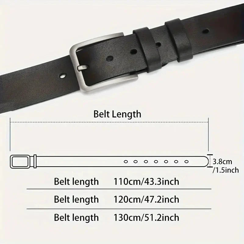 Genuine Leather for men High Quality men belts Alloy Pin Buckle Adult Luxury Brand Jeans Business Casual Waist Male Strap Brand