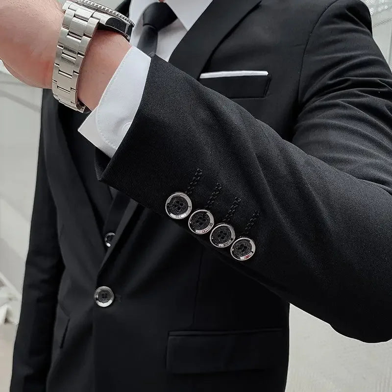 Tuxedo for Mens: Boutique 6XL (Blazer + Vest + Trousers) Fashion Business Gentleman
