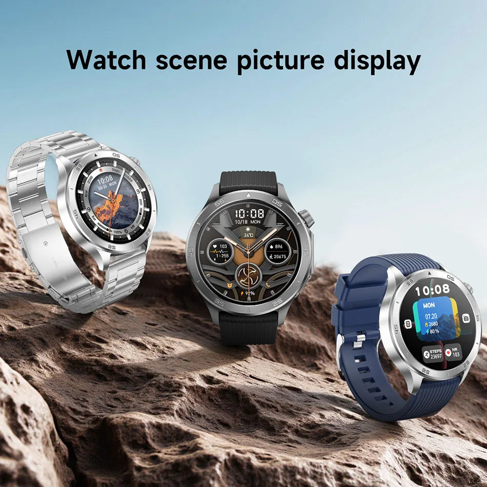 For OPPO Watch X Smart Watch Men High-end Business Men Bluetooth Call IP68 Waterproof Fitness Tracker Smartwatch Man 2025 New