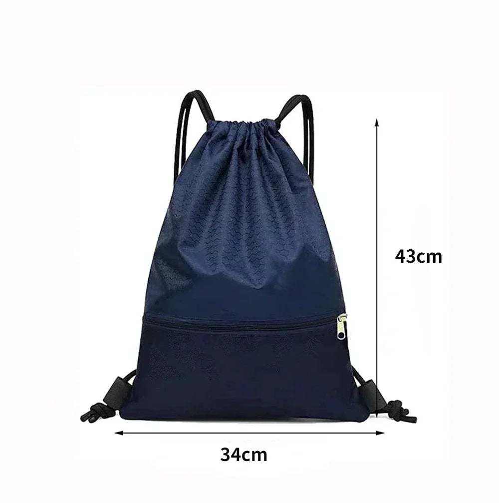 Sport 5 Color Drawstring Pocket Simple Backpack Men's and Women's Fitness Backpack Lightweight Basketball Bag Oxford Zipper Bags
