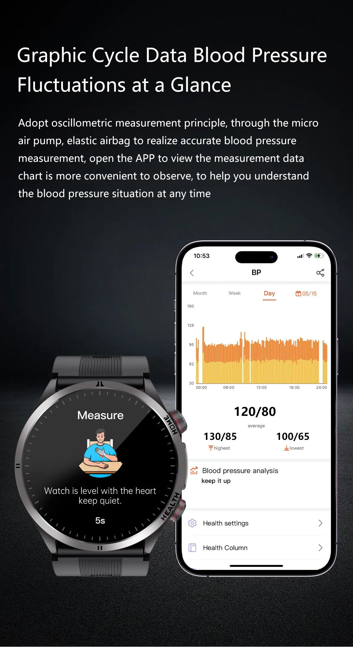 Airbag Smart Watch For huawei watch mens air Pump