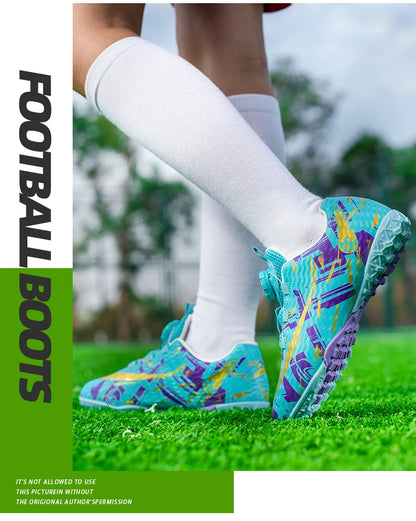 Soccer Shoes for Childrens TF/FG Outdoor Futsal Turf Training Boys Girl