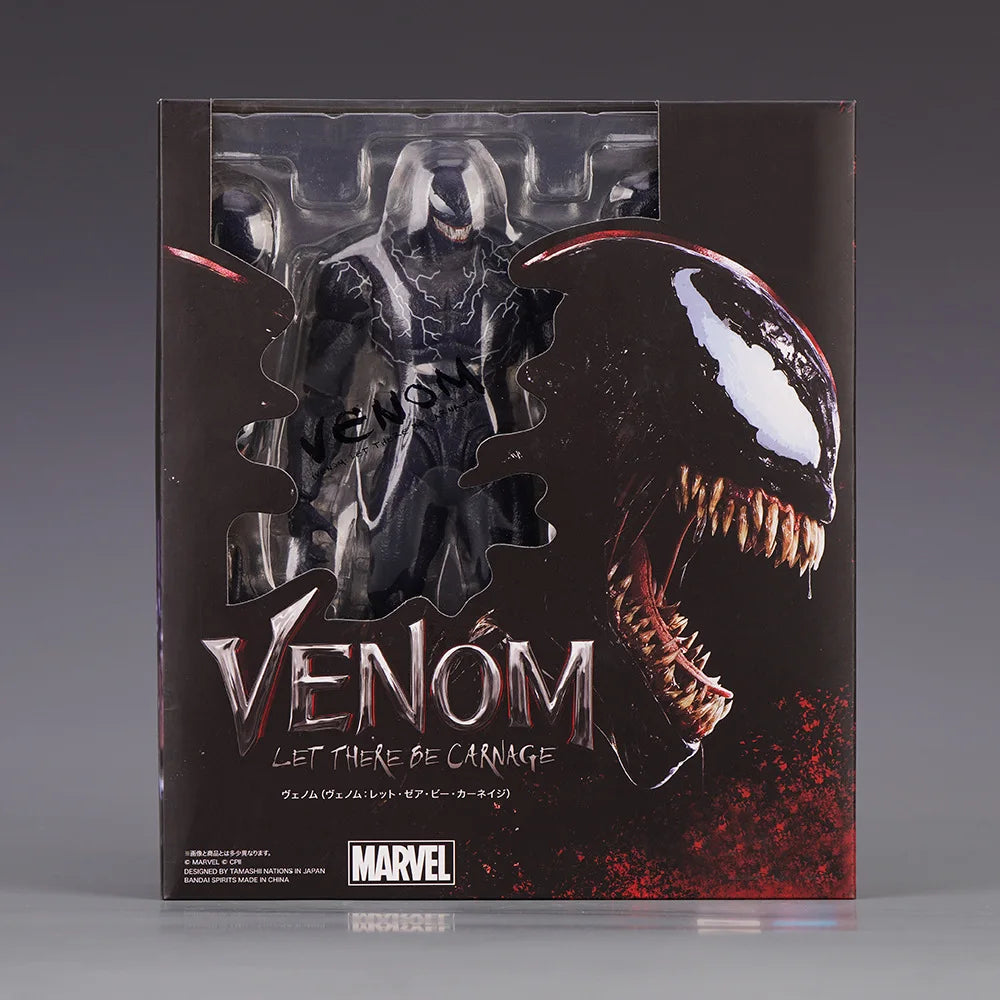 Venom AMAZING YAMAGUCHI legends Action Figure Joint Movable Change Face Statue Model Collectible kids for Toy Gift