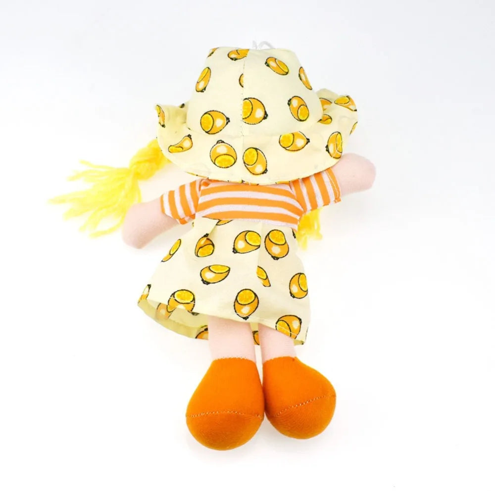 25cm Cartoon Kawaii Fruit Skirt Hat Rag Dolls Soft Cute Cloth  for Baby Pretend Play Girls Birthday Christmas Gifts