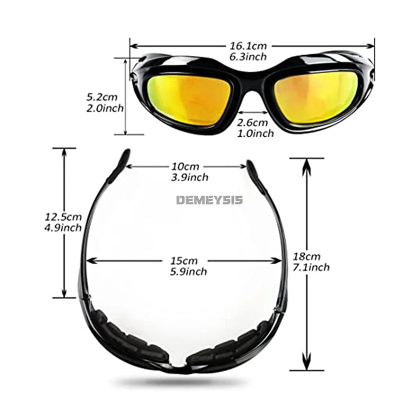 Sunglasses Men Airsoft Hunting Shooting Glasses UV400 Protection  Desert
