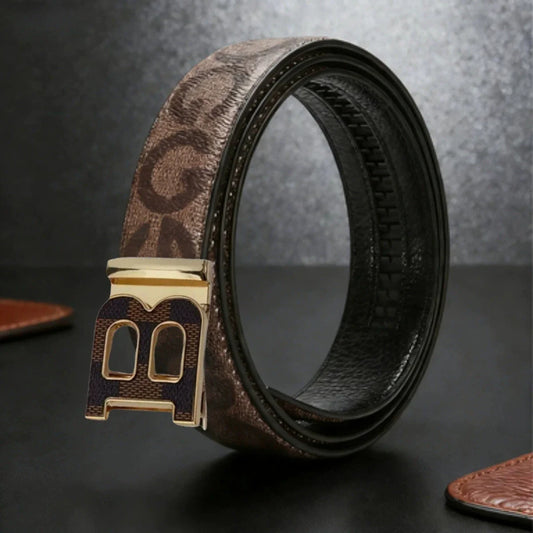 High Quality Luxury Brand Designer Canvas Belts Male Automatic B Buckle Men belts Genuine Leather Belt for men Strap for Jeans