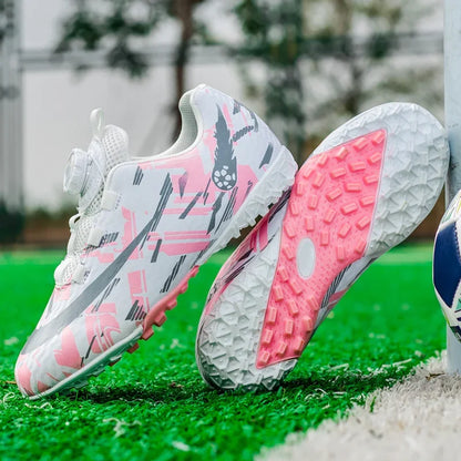 Soccer Shoes for Childrens TF/FG Outdoor Futsal Turf Training Boys Girl