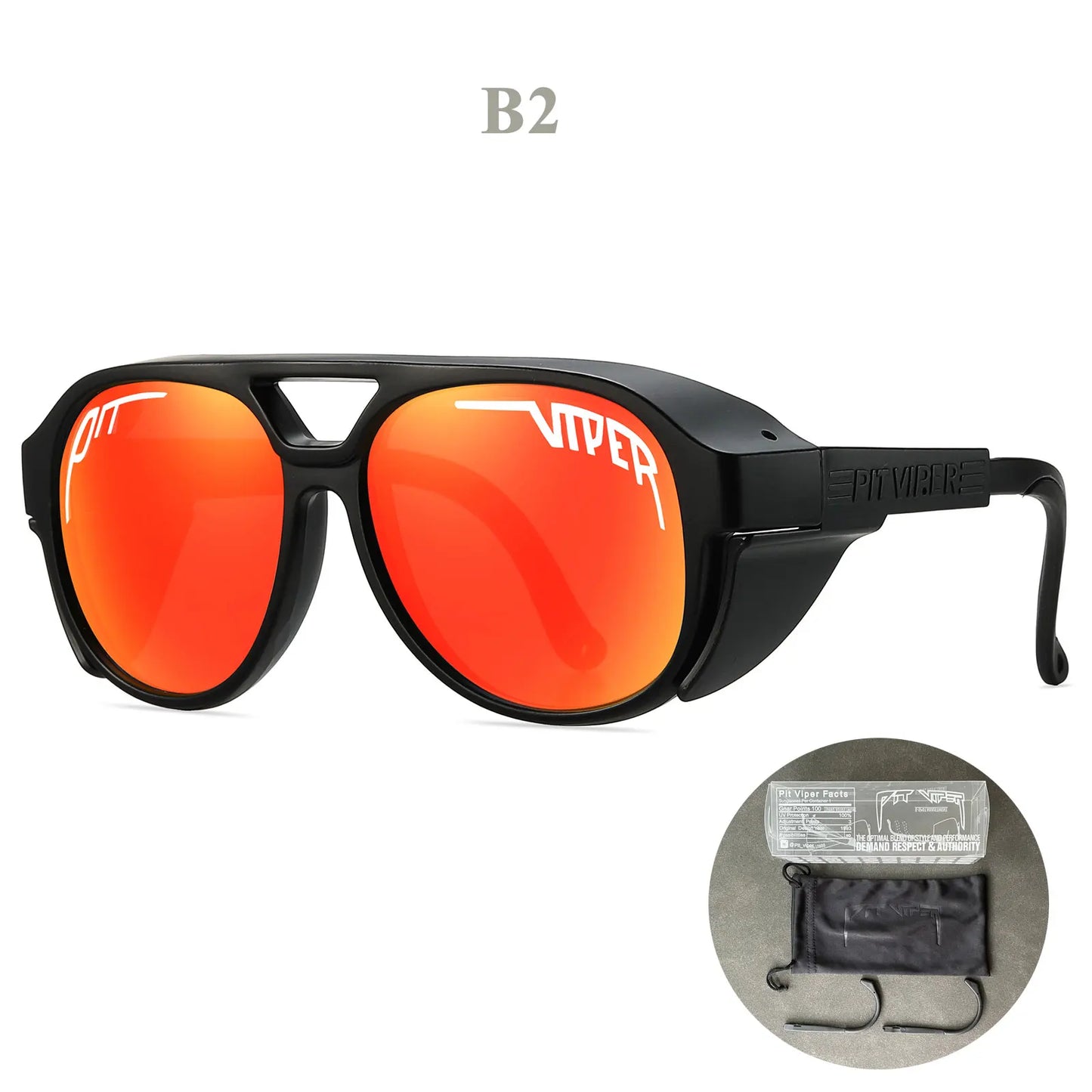 Adult Retro PIT VIPER Sunglasses Men Women Vintage Eyewear Steam Punk Sun Glasses UV400 Eyeglasses Steampunk Goggles With Box