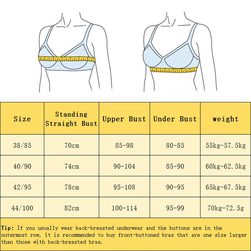 Bra Large Size Brassiere Mother's Cotton Wireless Bras Anti-sagging Gathered