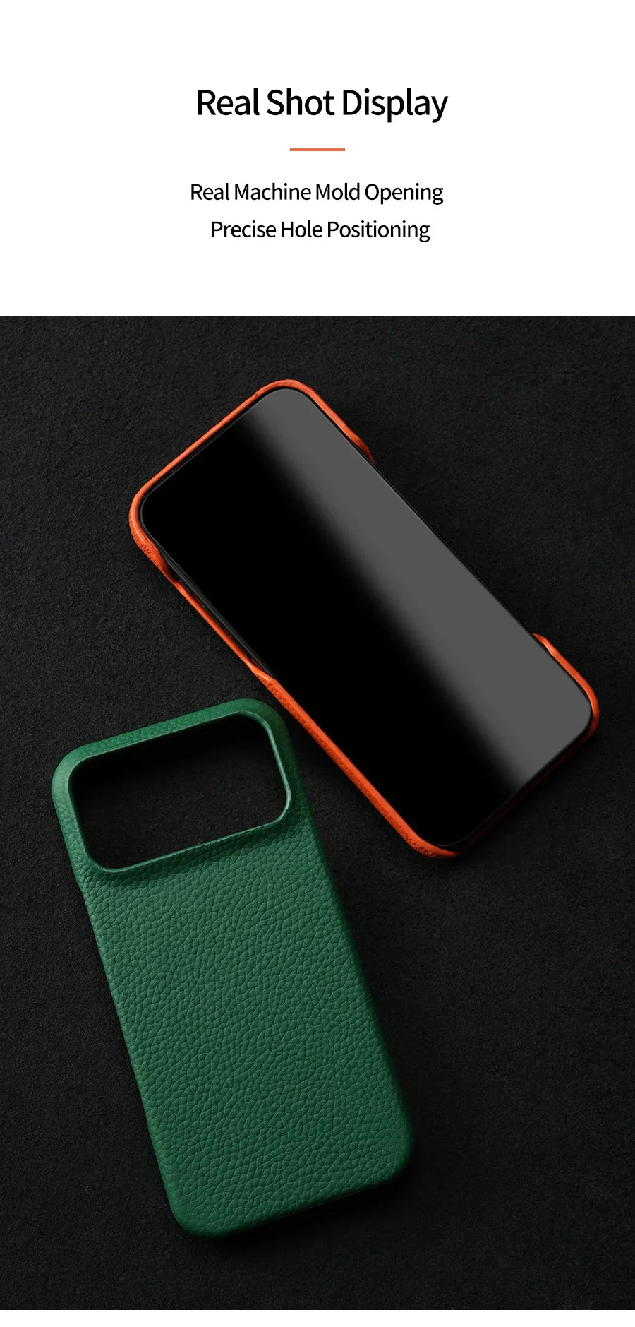 Magsafe Case for iPhone 17 Air 15 16 Pro Max 17Pro Lychee Natural Cowhide Leather Magnetic Protector Luxury Phone Back Cover