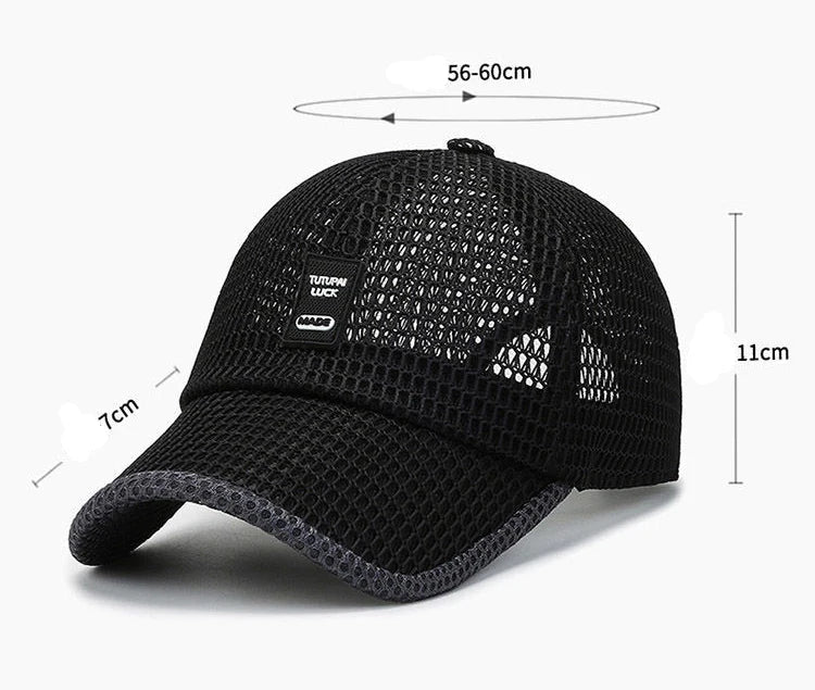 [NORTHWOOD] Men's Mesh Baseball Cap Breathable Summer Caps Dad Hat Outdoor Fishing Hats Bone Gorras Snapback Trucker Cap