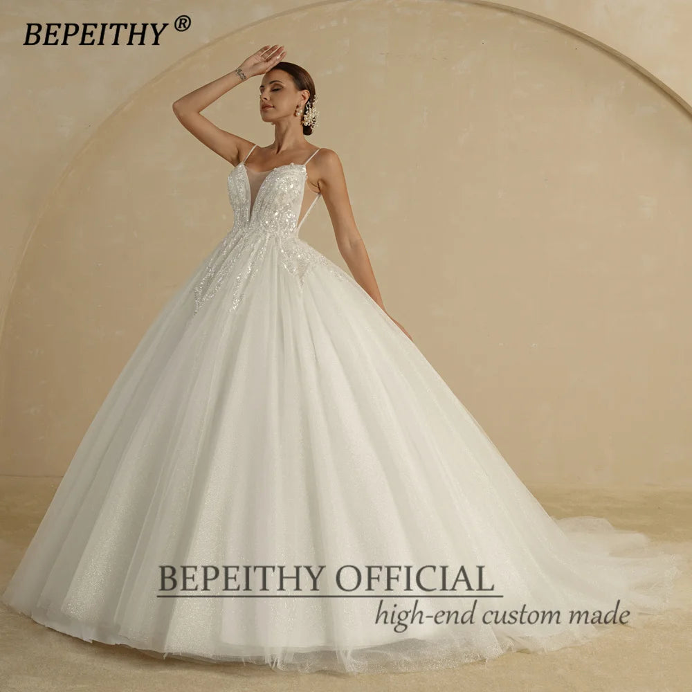 White Bridesmaid Dresses: Ivory Wedding Dresses For Women Spaghetti Straps