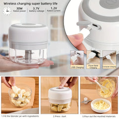 Efficient, Handy, and Portable Multifunctional Mini USB Kitchen Food Chopper