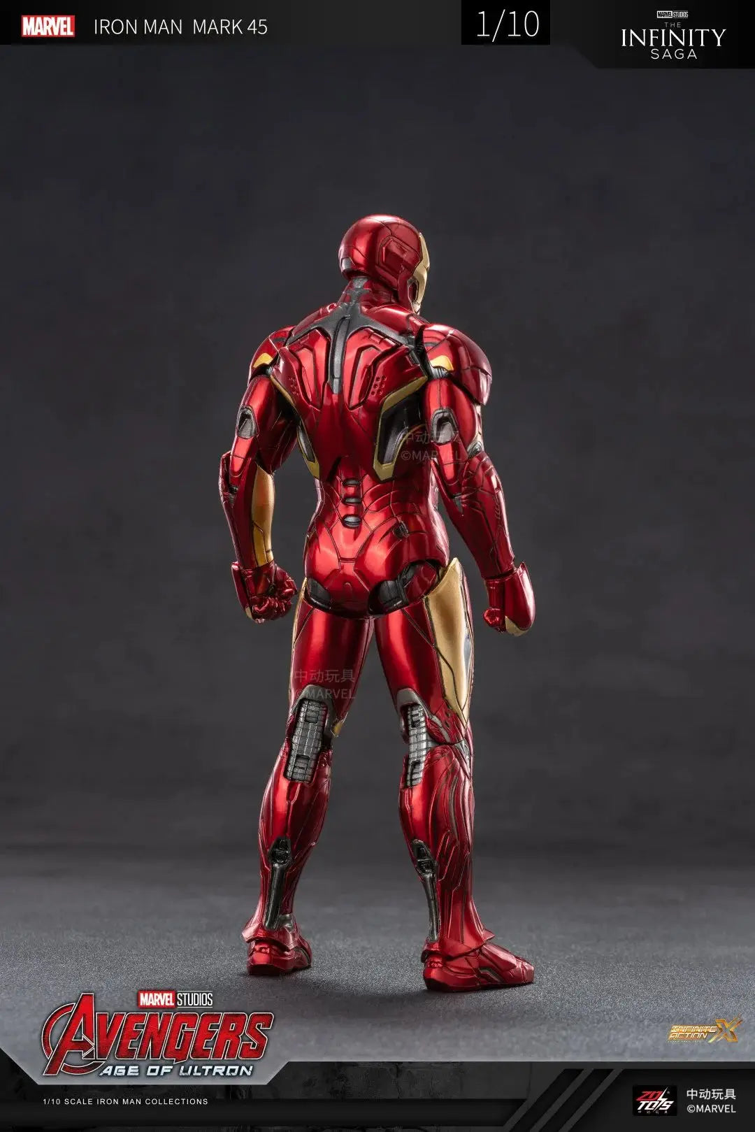 ZD Original Iron Man MK30 Blue Steel 1/10 Iron Patriot MK3 Marvel legends War Machine 10th Anniversary Action Figure Model Gift