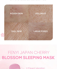 10pcs Sakura Sleeping Mask Moisturizing Reduce Wrinkle Nourishing Brightening Portable Disposable Face Mask Facial Care