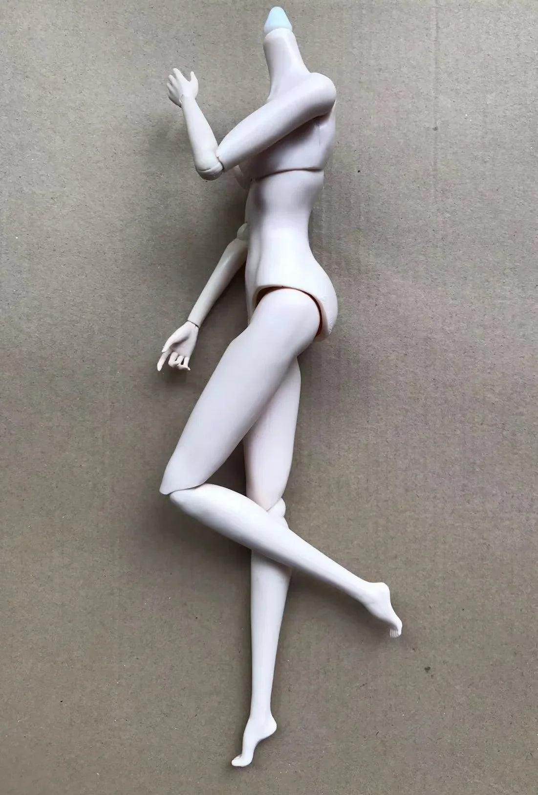 MENGF New Doll Heads Pink Beige Japan White Super White Blue Green Skin Doll Parts DIY Dressing Doll Body Figures Yoga Doll Body