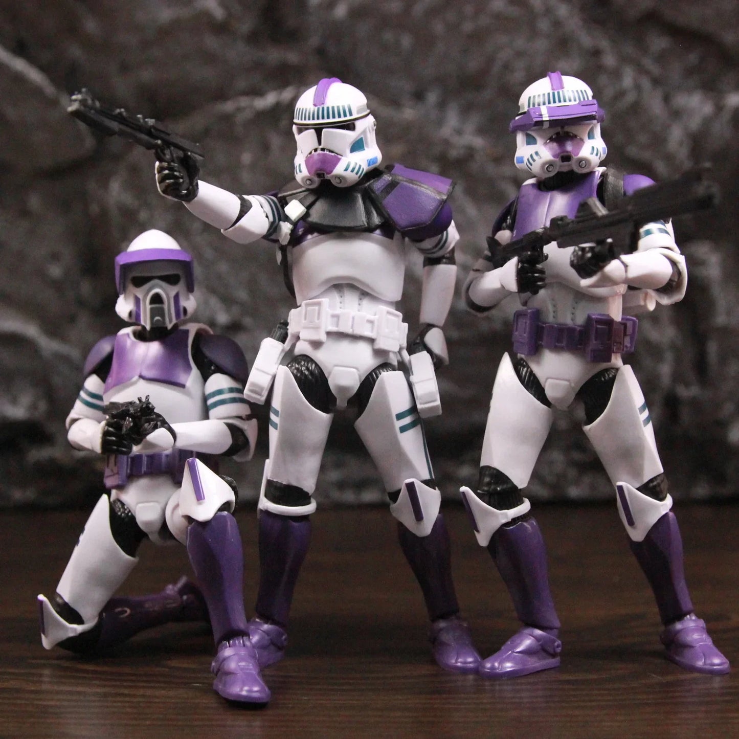 New Body 187th Legion Purple Phase II P2 ARF Trooper Commander Scout 6" Action Figure Mace Windu Republic Grand Army Clone Toys