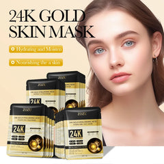 20pcs Gold Hyaluronic Acid Face Mask Facial skincare Brightening Moisturizing Firming Facial Masks Face Skin Care Products