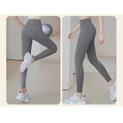 Ribbed Yoga Pants High Waisted Gym_eggings Sport Women Fitness