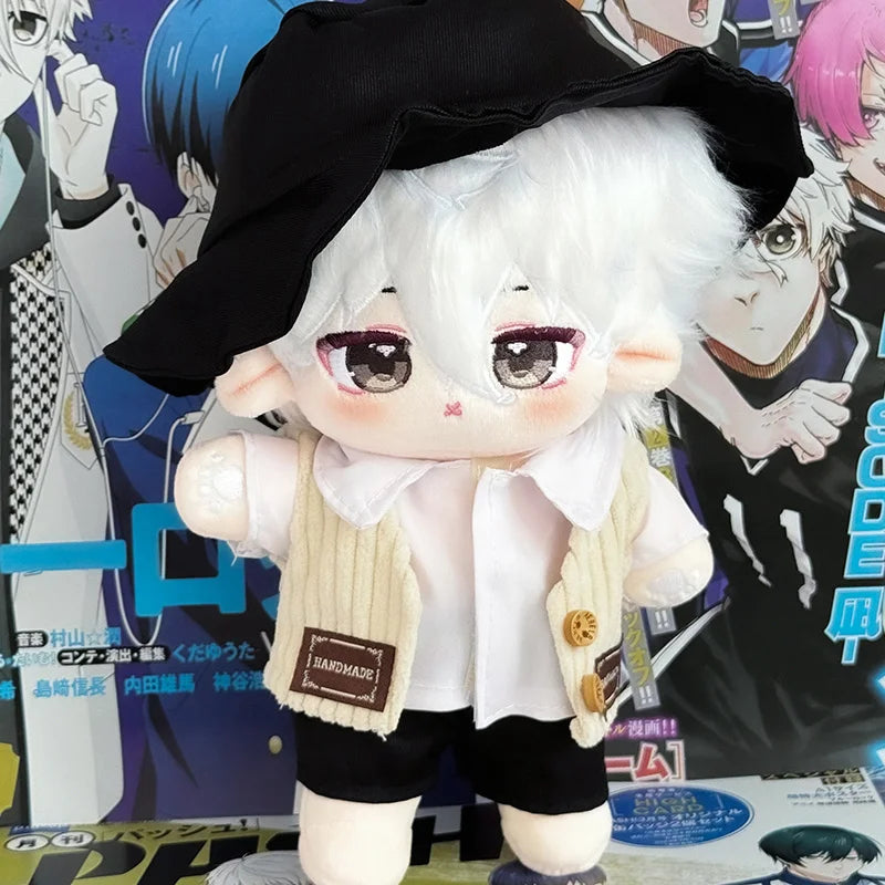 20cm Anime Football Game Blue Prison Baby Plushie Dolls Toys Idol Changeable Clothes Cospslay Cartoon Doll  Fans Collection Gift