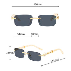 Sunglasses Men Luxury Brand Designer Classic Rectangle Sunglasses Male