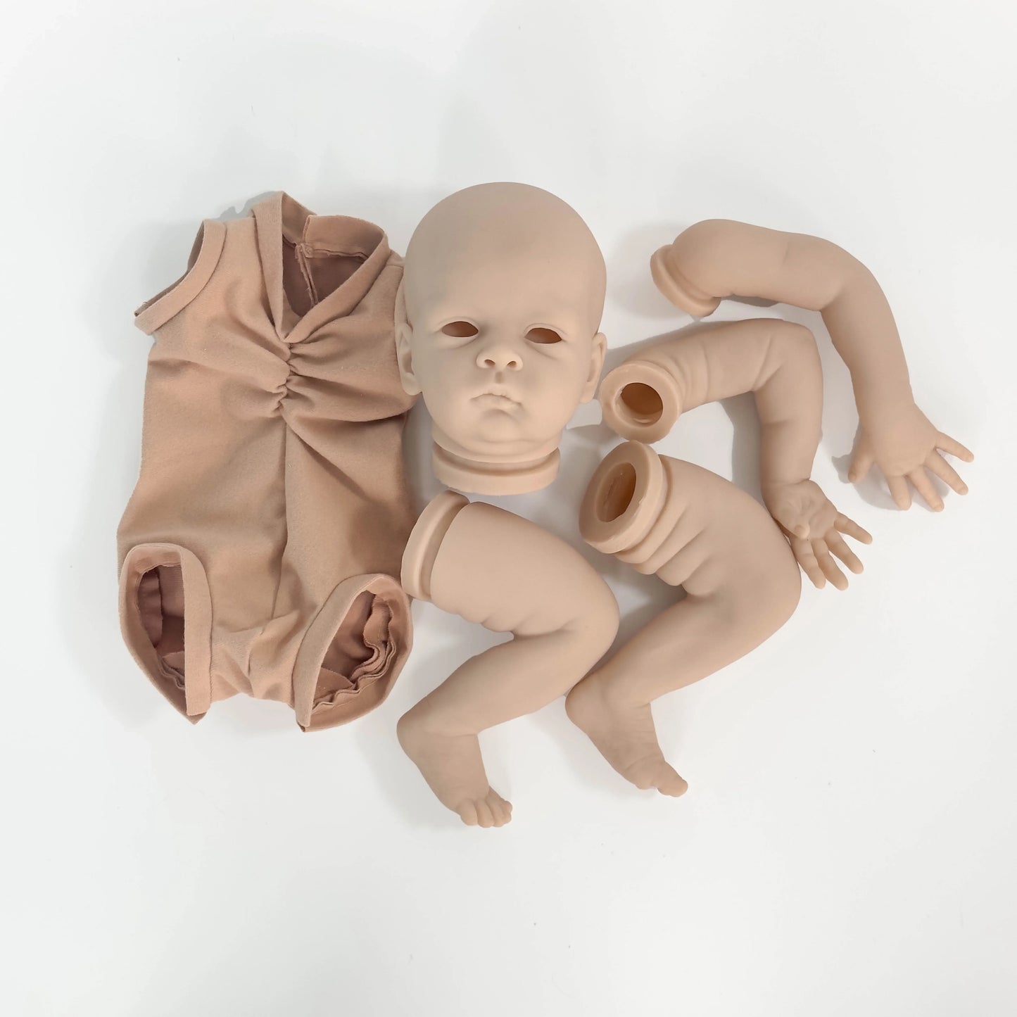 NPK Clearance Sales 20inch Reborn Doll Kit Oskar Lifelike Real Soft Touch Fresh Color Unfinished Doll Parts with Body