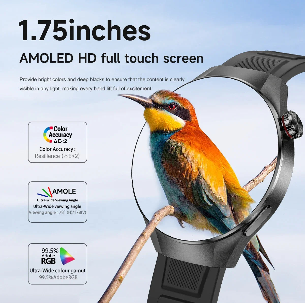 2025New Originl Watch G5 PlUS Smart Watch Men 466*466 HD AMOLED Screen GPS track Heart Rate Bluetooth Call Waterproof SmartWatch