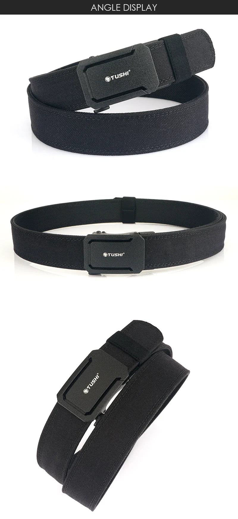 VATLTY New Military Belt for Men Sturdy Nylon Metal Automatic Buckle Police Duty Belt Tactical Outdoor Girdle IPSC Accessories