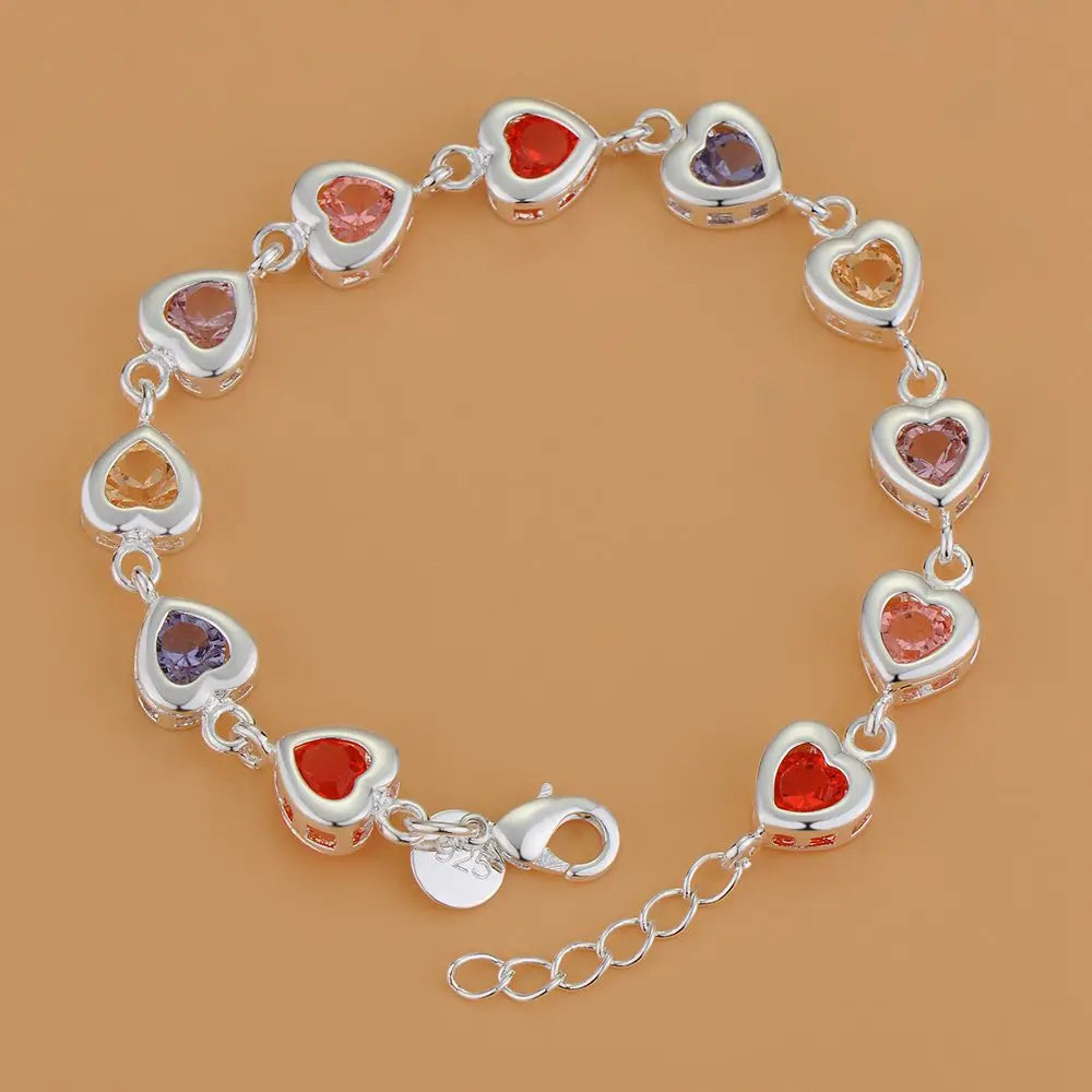 New 925 Sterling Silver Bracelet Bead High Quality Romance Chain For Women Fashion Engagement Party Wedding Jewelry Gift