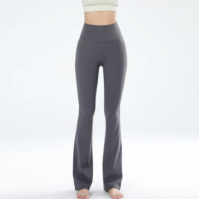 Women's leggings slim yoga pants women's high waisted wide leg pants sports