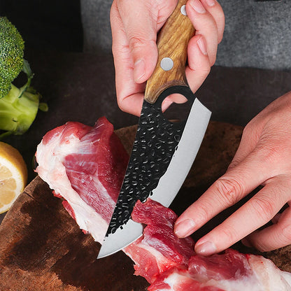 Forged Multi-purpose Knives with Hammer Pattern Butcher Boning Knife Sharp
