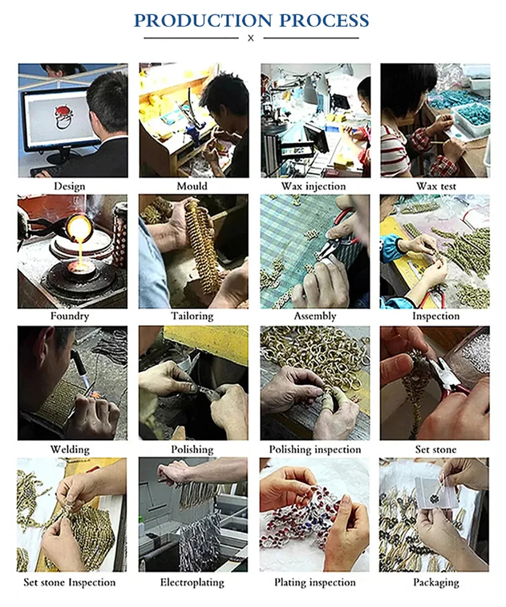 2024 New Happy Bangle Paved Diamond Enamel Beaded Bracelets For Women Boho Gold Color Elastic Bracelets