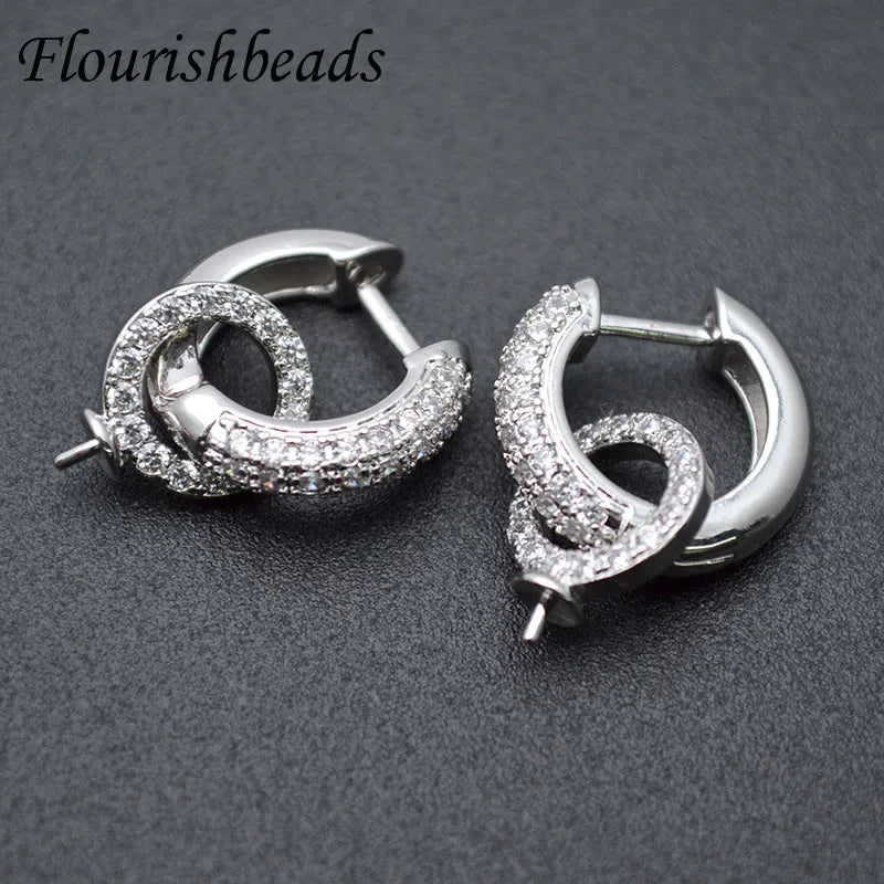 18k Gold Color Anti Fading Smooth Earring Hooks Shvenzy for Women DIY Wedding Christmas Earrings Jewelry Accessories 30pcs/lot
