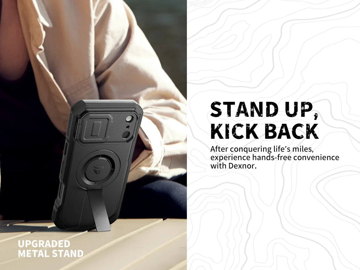 For iphone 17 Series case with Camera Cover & Adjustable Kickstand Compatible With MagSafe Shockproof  Magnetic Protective Cover