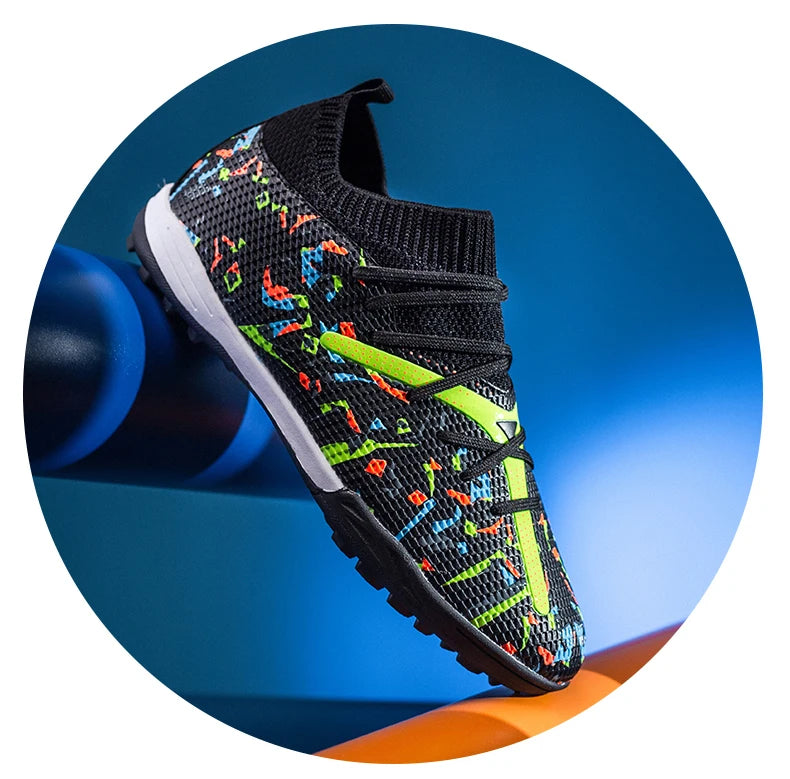 Mens Football Field Boots Ultralight Turf Indoor Society Training Soccer Shoes Cleats