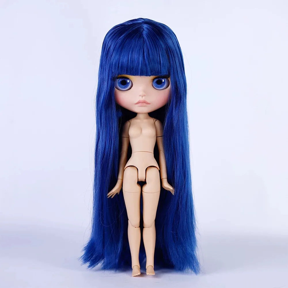 ICY DBS Blyth Doll Tan Skin Matte Face Glossy Face Pouting Lips 30CM BJD 19 Joints Body Doll DIY Make Up Costume Doll Gift Toy