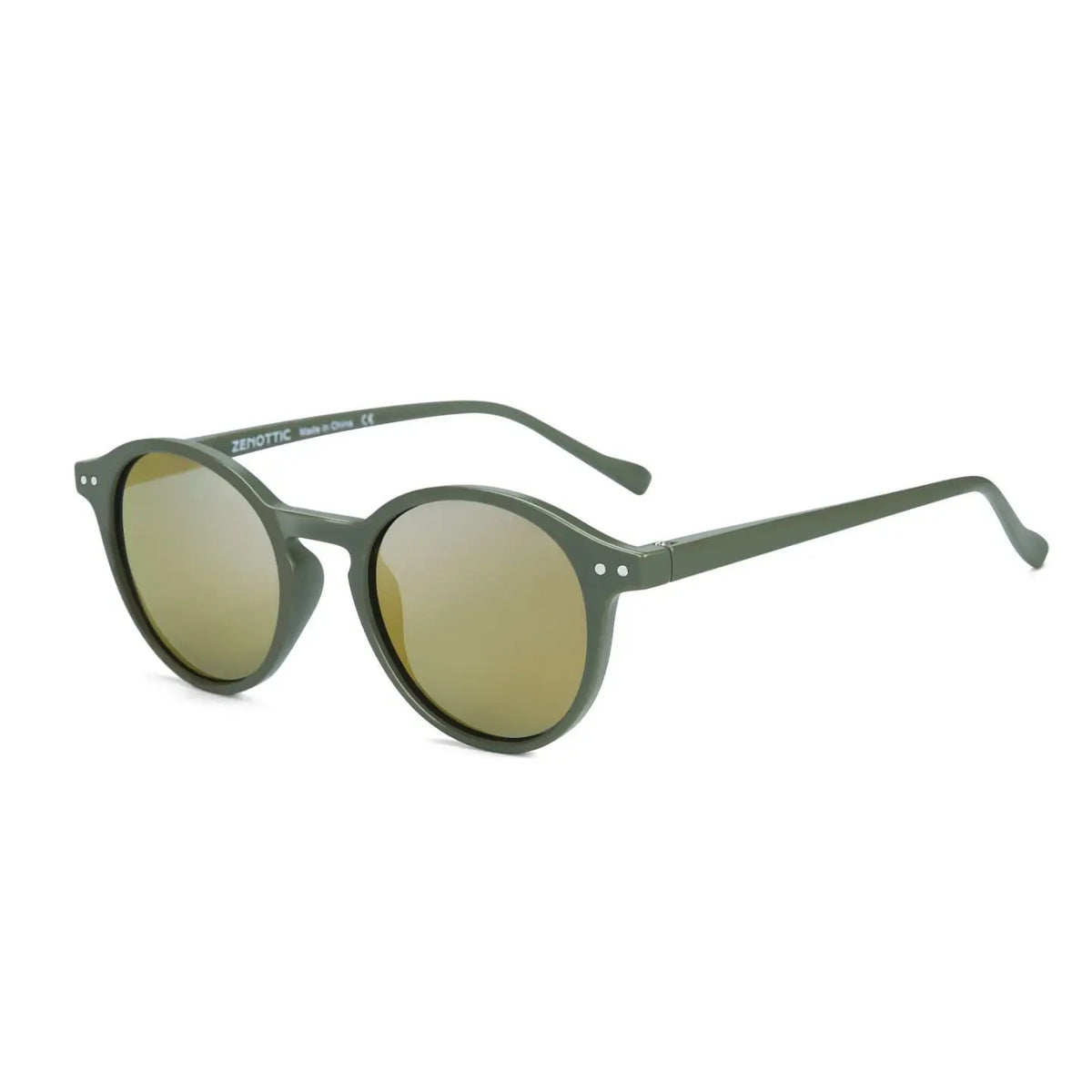 Sunglasses for Men: Vintage Retro Polarized Circle Sun Glasses