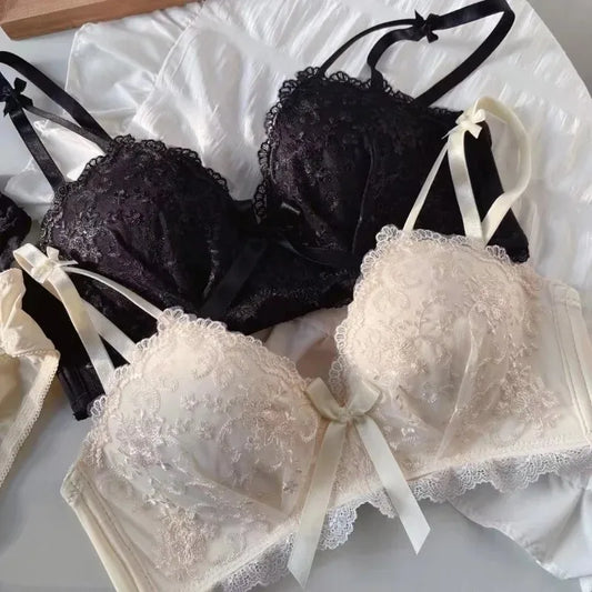 Bras for Women Lingerie Korean Push Up Bra Brassiere Black Underwear