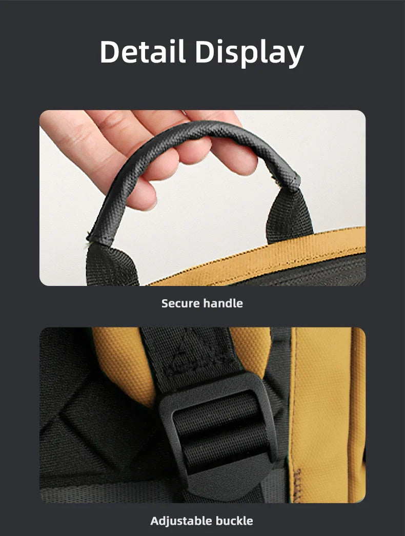 Heroic Knight Thin Male Work Backpack Multifunctional Fashion 15.6 In Laptop Backpack Casual Waterproof Business Travel Daypack