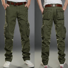 Multi-Pocket Men's Casual Pants Military Tactical Joggers Cargo Pants Outdoor Hiking