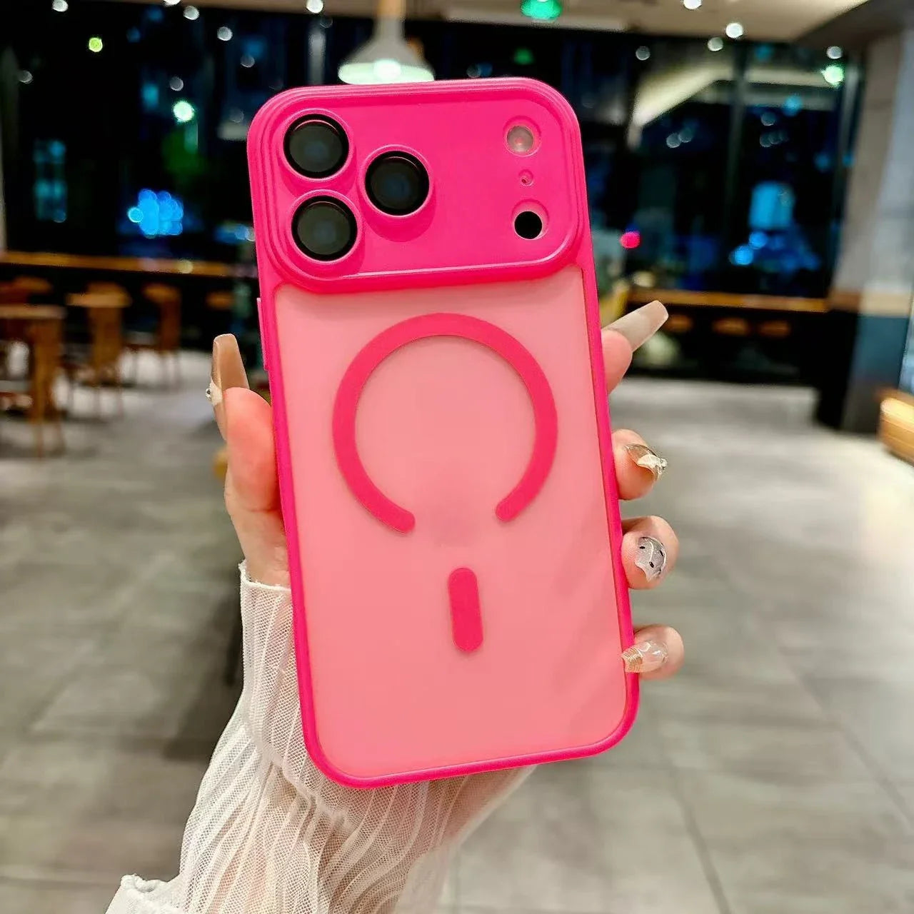 Original Matte Clear Lens Protect For Magsafe Phone Case For iPhone 17 17 Air 17Pro 17 Pro Max Magnetic Wireless Charge Cover