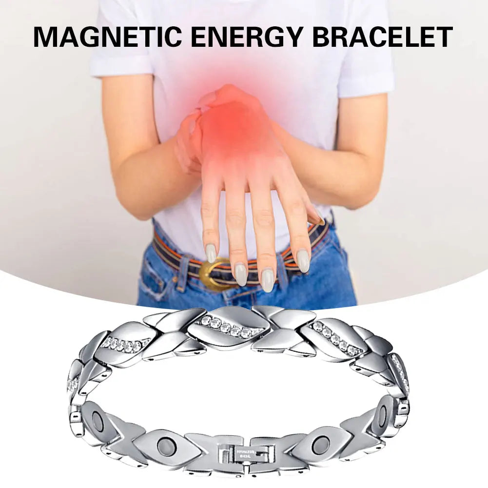 Leaves Magnetic Bracelet with 3500 Gauss Magnets Magnetic Therapy Bracelet Pure Copper for Women Men Jewelry Gift